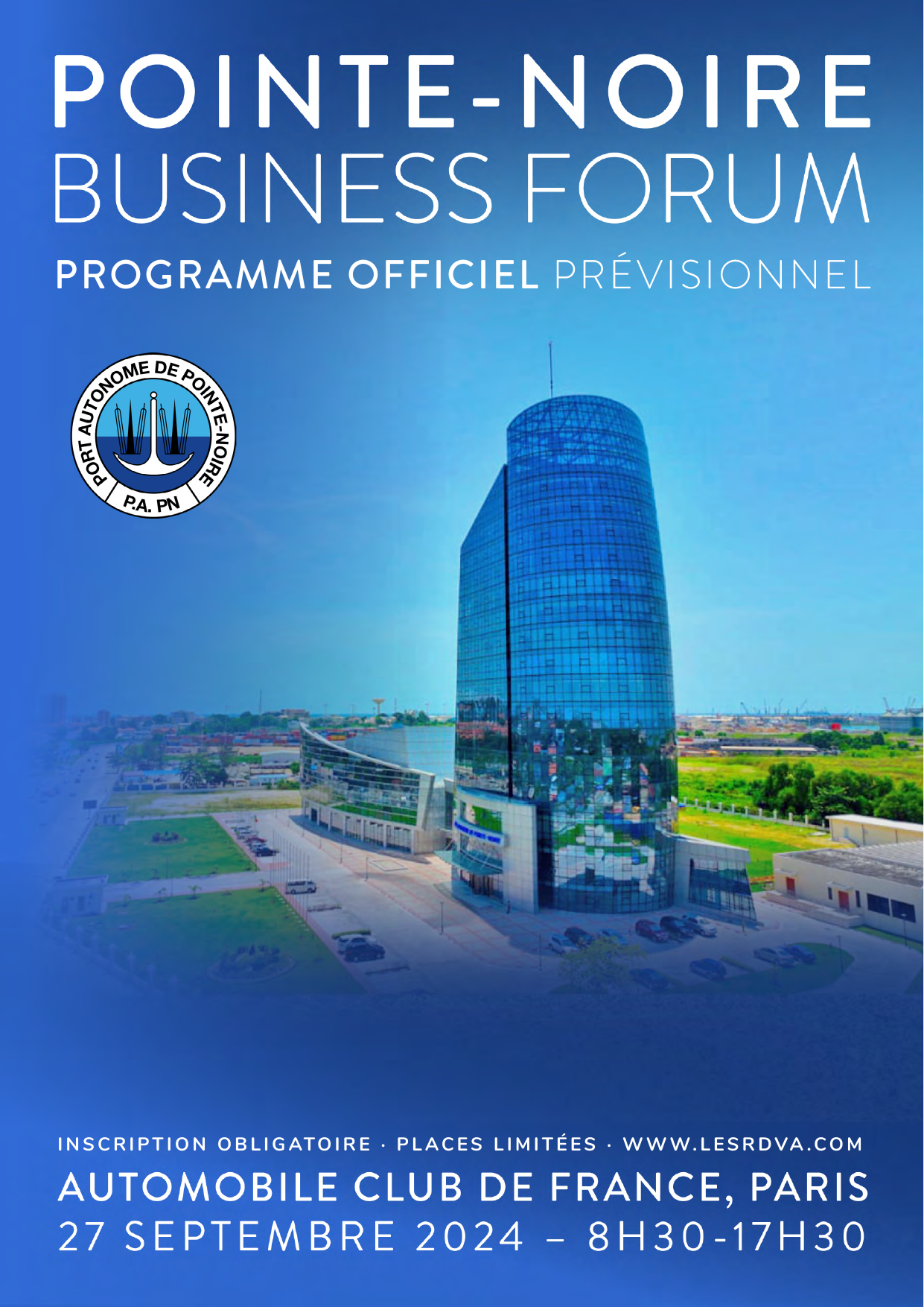 Pointe-Noire Business Forum programme cover